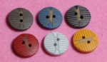 Fashion 2 Holes Wooden Button