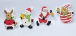 Santa Claus Wooden Buttons