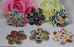 Flower Wooden Buttons