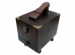 wooden shoe shine box