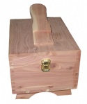 Cedar shoe Shine box