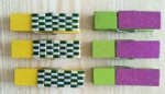 Painted Wooden pegs