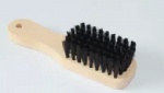 Wooden shoe brush